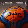 Senda Belem Training Futsal Ball, Fair Trade Certified, Orange/Blue/Grey/Black, Size 4 (Ages 13 & Up) view 3