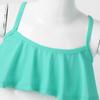QinCiao Kids Girls Camisole Flounce Swim Bikini Tops Summer Beach wear Rash Guard Shirt Swimwear Bathing Suit UPF 50+ Mint_Green 3 view 3