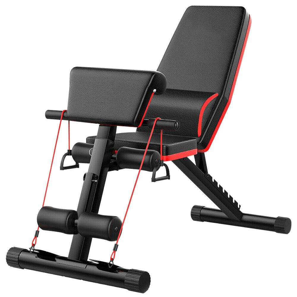 Zoogamo Multi-Use Full Body Training Sit Up Stretch Adjustable Weight Gym Bench Dumbbell Bench For Home Workout Fitness