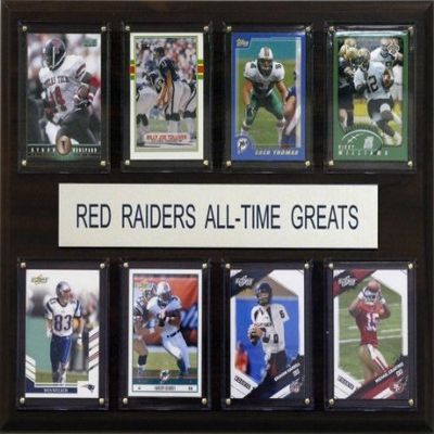 Game Over NCAA Football Texas Tech Red Raiders All-Time Greats Plaque