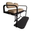GTW MACH3 Club Car Precedent/Tempo/Onward Golf Cart Rear Seat Kit with Steel Frame | Compatible with 2004-Up Models (Buff) view 1
