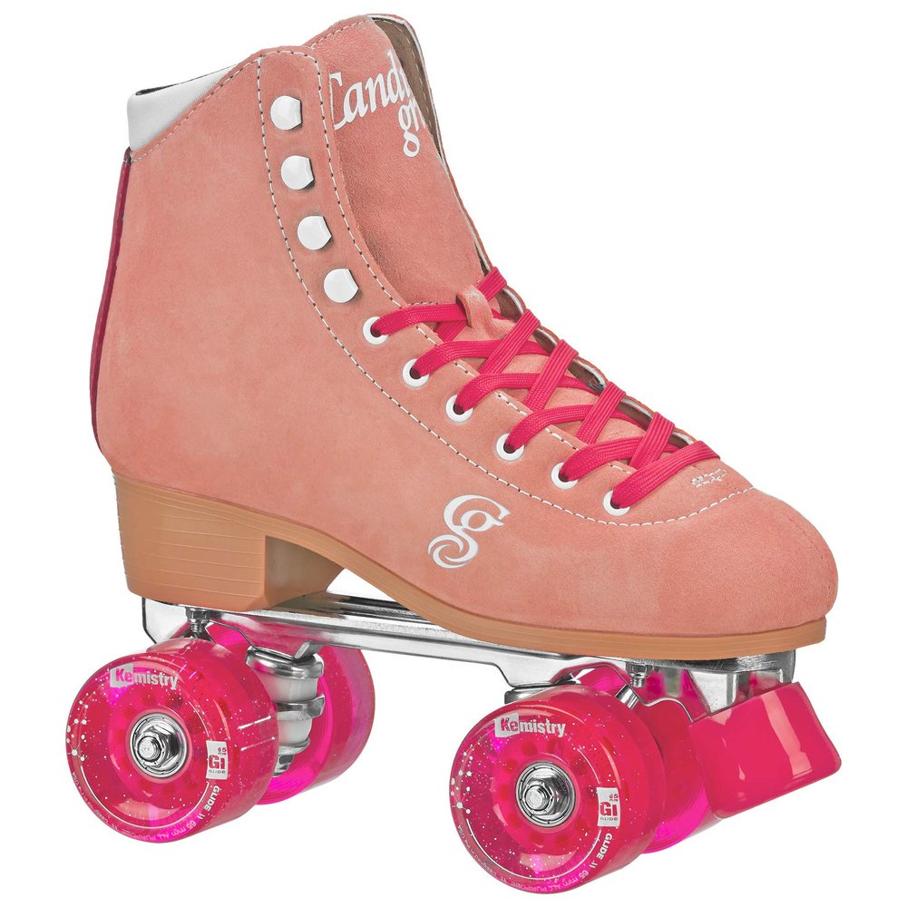 Candi GRL Carlin Quad Roller Skates Peach/Pink Size 09