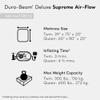 Intex 64489ED Dura Beam Supreme Air Flow Inflatable Velvetaire Soft Airbed Mattress w/Built in Pump & Portable Storage Case, Queen view 3