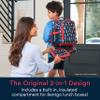 Bentgo Kids 2-in-1 Backpack & Insulated Lunch Bag - Durable 16 Backpack & Lunch Container in Unique Prints for School & Travel - Water Resistant, Padded & Large Compartments (Rocket) view 2