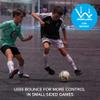 SENDA Rio Match Futsal Ball, Fair Trade Certified, Blue/Black, Size 4 (Ages 13 & Up) view 3