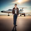 Brown Leather Top Gun Maverick Bomber Jacket (Mens' Plus XXL 48-52) 1 Pc. - Classic Vintage Style, Ideal for Style-savvy Adventurers view 2