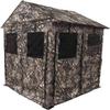 BACKYARD EXPRESSIONS PATIO HOME GARDEN Deluxe Steel Frame True Timber Camo 3 or 4 Person Hunting Ground Blind - (8) Shoot Through Mesh Windows and Anchoring System Included