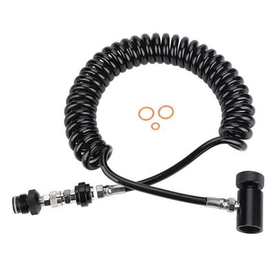 Copper aluminum Paintball Valve Hose,With 3pcs Sealing Rings Remote Coil Cylinder Connection Valve Hose Corrugated Hose