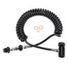 Copper aluminum Paintball Valve Hose,With 3pcs Sealing Rings Remote Coil Cylinder Connection Valve Hose Corrugated Hose view 1