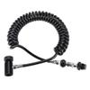 Copper aluminum Paintball Valve Hose,With 3pcs Sealing Rings Remote Coil Cylinder Connection Valve Hose Corrugated Hose view 3