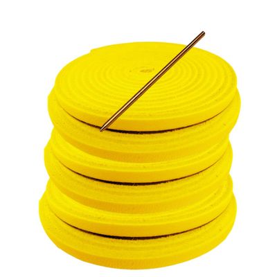 TOFL Baseball Glove Lace Kit with Needle | Six Laces, 72" Long Each Plus Needle | Yellow