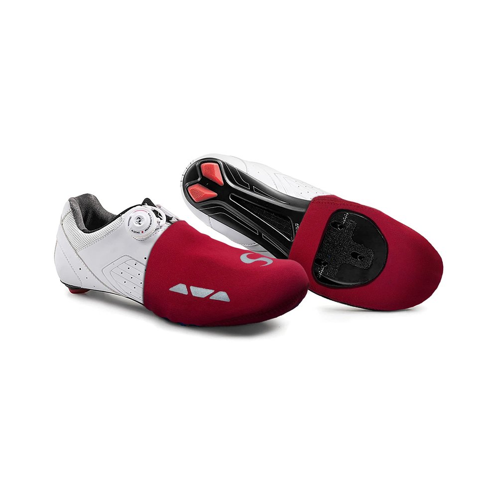 Synergy Neoprene Cycling Toe Covers Set (Red, L/XL)