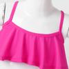 QinCiao Kids Girls Camisole Flounce Swim Bikini Tops Summer Beach wear Rash Guard Shirt Swimwear Bathing Suit UPF 50+ Rose_Red 3 view 4