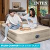 Intex Dura-Beam Deluxe Ultra Plush Air Mattress - Fiber-Tech  Built-in Electric Pump  18in Bed Height  600lb Weight Capacity  Queen Size view 3