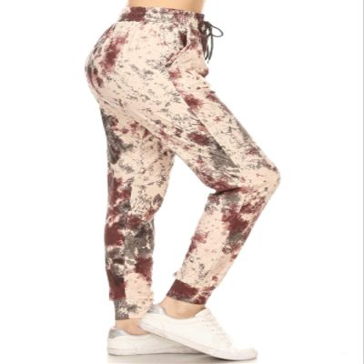 Leggings Depot Women's Relaxed fit Jogger Pants - Track Cuff Sweatpants with Pockets-Q547, 1X, Made in Mars