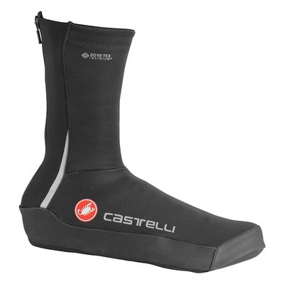 CASTELLI Instenso UL Shoecover I Windproof, Shoe Warmer Overshoes for Cycling, Mountain Biking - Light Black - Small