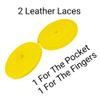 TOFL Baseball Glove Lace Kit | Leather Lacing for Baseball & Softball Glove Repair - 72" Long Strips - Yellow 2 view 3