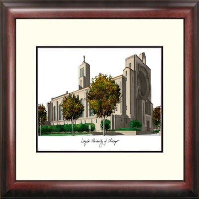 18" x 14" Loyola University of Chicago Alumnus Lithograph Frame