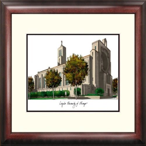 18" x 14" Loyola University of Chicago Alumnus Lithograph Frame