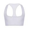 JEEYJOO Men's Short Solid Sleeveless Y Back Muscle Half Tank Top T-Shirts Sports Bras for Men White X-Large view 3