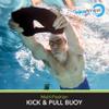 AQUA Fitness, 3-in-1 Combo Pull-Kick-Swim Kickboard, EVA Foam Swim Training Device, Adults view 2