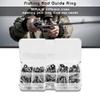 Alomejor 80pcs Fishing Rod Smooth Ceramic Rings in 10 Sizes Replacement for Fishing Line view 2