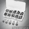 Alomejor 80pcs Fishing Rod Smooth Ceramic Rings in 10 Sizes Replacement for Fishing Line view 3