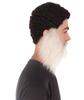 HPO Men's Synthetic Hair Long Beard Cosplay Facial Hair (White) view 4