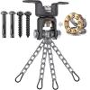 BeneLabel Heavy Duty Boxing Punching Bag Chain, 800 LB Capacity, 360 Rotation Wood Beam Holder with 4 Chains and 4 Carabiners, 2 Wood Screws for Wooden Sets view 1