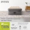 Intex Dura Beam Plus Prime Comfort Fiber-Tech Elevated Technology Home Air Mattress Bed with Electric Built-in Pump, Twin view 2