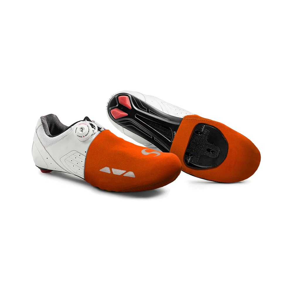 Synergy Neoprene Cycling Toe Covers Set (Orange, L/XL)