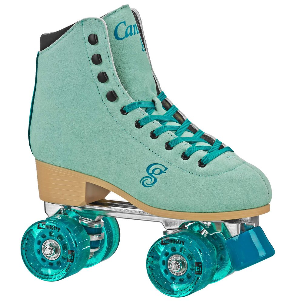 Candi GRL Carlin Quad Roller Skates Green/Blue Size 09