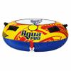 Aqua Pro Towable Tube for Water Sports, Single Rider, Marine-Grade Inflatable Boat Tube, Yellow/Red view 1
