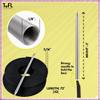 TOFL Softball and Baseball Glove Lace Kit | 2 Leather Laces with Lacing Needle for Catchers Glove| Yellow view 4