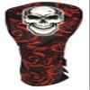 Skull & Roses All-Over Embroidered Driver Headcover by ReadyGOLF view 1