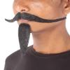 HPO Men's Synthetic Hair Long Mustache and Goatee Set Cosplay Facial Hair view 2