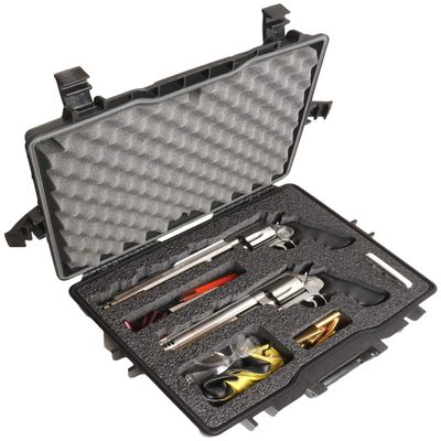 Case Club 2 Magnum Revolver Pre-Cut Waterproof Case with Silica Gel to Help Prevent Gun Rust