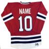 Blackhawks Jerseys - Three (3) Colors and 10 Sizes, We Add Your Name and Number (Red, Adult XXL) view 2