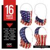 GOT Sports UPF 50+ Fishing Neck Gaiter - UV Face Mask Sun Protection for Men & Women - Camo SPF Face Cover Gator - Fishing, Hunting, Hiking (Old Glory American Flag) view 3