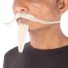HPO Men's Synthetic Hair Long Mustache and Goatee Set Cosplay Facial Hair (Grey) view 2