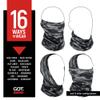 GOT Sports UPF 50+ Fishing Neck Gaiter - UV Face Mask Sun Protection for Men & Women - Camo SPF Face Cover Gator - Fishing, Hunting, Hiking (Disruptive Night Camo) view 3