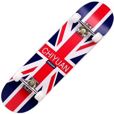 WSJYP Skateboard 31"X7.8"Inches Double Kick Trick Skateboards, Cruiser Penny Kids Beginners Longboard with Alloy Deck Adult Boys Girls,M