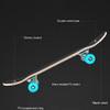 WSJYP Skateboard 31"X7.8"Inches Double Kick Trick Skateboards, Cruiser Penny Kids Beginners Longboard with Alloy Deck Adult Boys Girls,A view 2