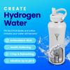 DYLN Hydrogen Water Bottle | Create Hydrating Alkaline Hydrogen-Rich Water Up to 9 pH | Vacuum Insulated Stainless Steel Water Bottle | Keeps Water Cold for 24 Hours | 40 oz, Black view 2