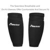 Malker Soccer Shin Guards for Kids Youth Adults Shin Guards Pads with Lower Leg Sleeves, Lightweight and Compact, Protective Soccer Equipment (Yellow L) view 3