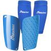 Malker Soccer Shin Guards for Kids Youth Adults Shin Guards Pads with Lower Leg Sleeves, Lightweight and Compact, Protective Soccer Equipment (Blue L) view 1