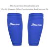 Malker Soccer Shin Guards for Kids Youth Adults Shin Guards Pads with Lower Leg Sleeves, Lightweight and Compact, Protective Soccer Equipment (Blue M) view 3