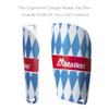 Malker Soccer Shin Guards for Kids Youth Adults Shin Guards Pads with Lower Leg Sleeves, Lightweight and Compact, Protective Soccer Equipment (White S) view 2
