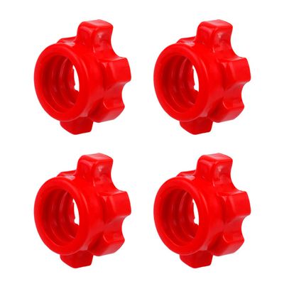 BESPORTBLE 4 Pcs Barbell Clamps Barbell Spinlock Collar Screw Clamps Nut Replacement Screw for Dumbell Barbell Weight Lifting