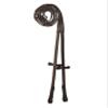 Exion Ultra Soft Calf Skin Leather Loop Reins with 7 Hand Stops | Hook Stud Fastening Reins for Horse | Havana Brown | Vegetable Tanned Leather | Size- Cob view 1